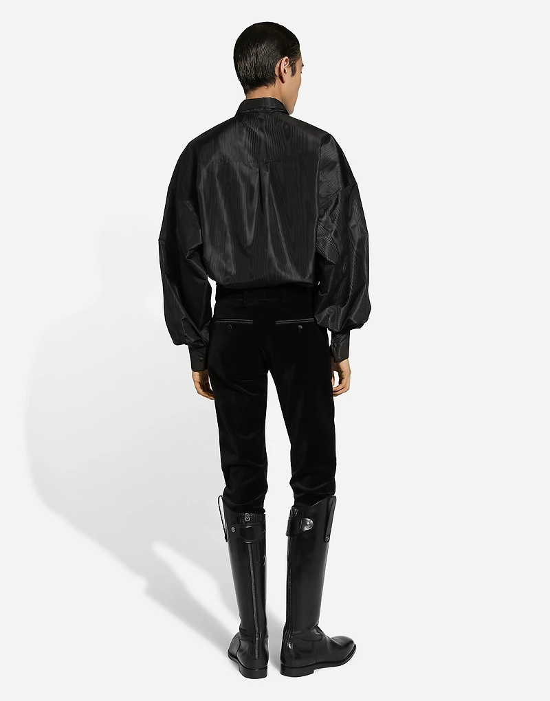 Super-oversize silk shirt