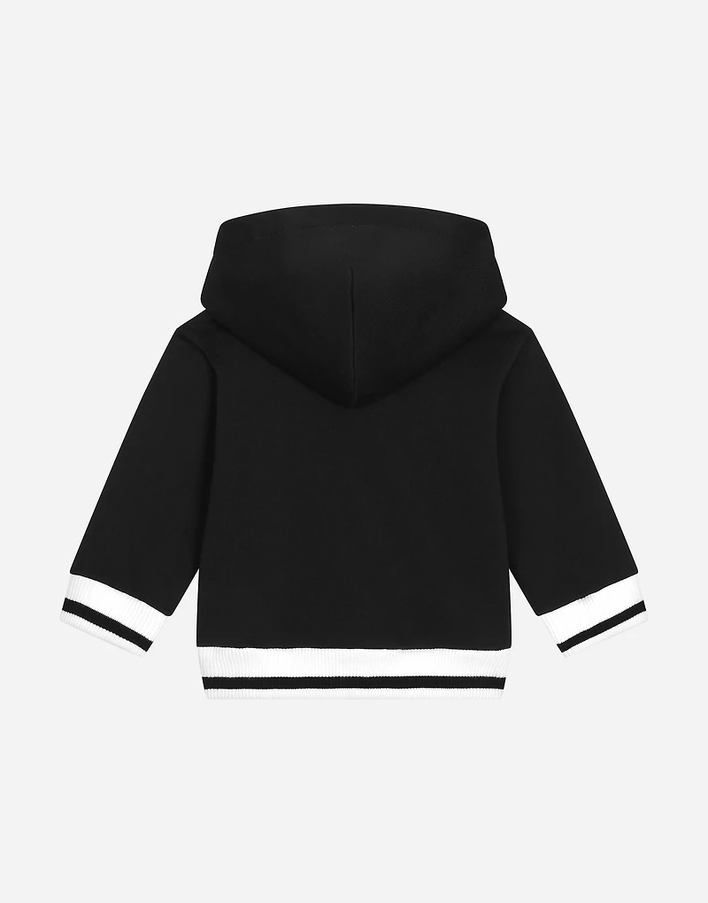 Jersey hoodie with Dolce&Gabbana logo