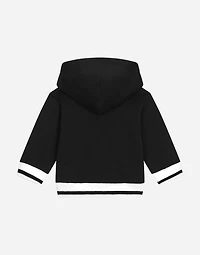 Jersey hoodie with Dolce&Gabbana logo
