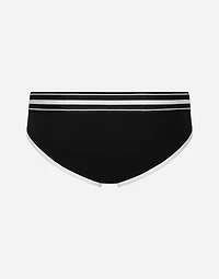 Mid-rise briefs in two-way stretch cotton jersey