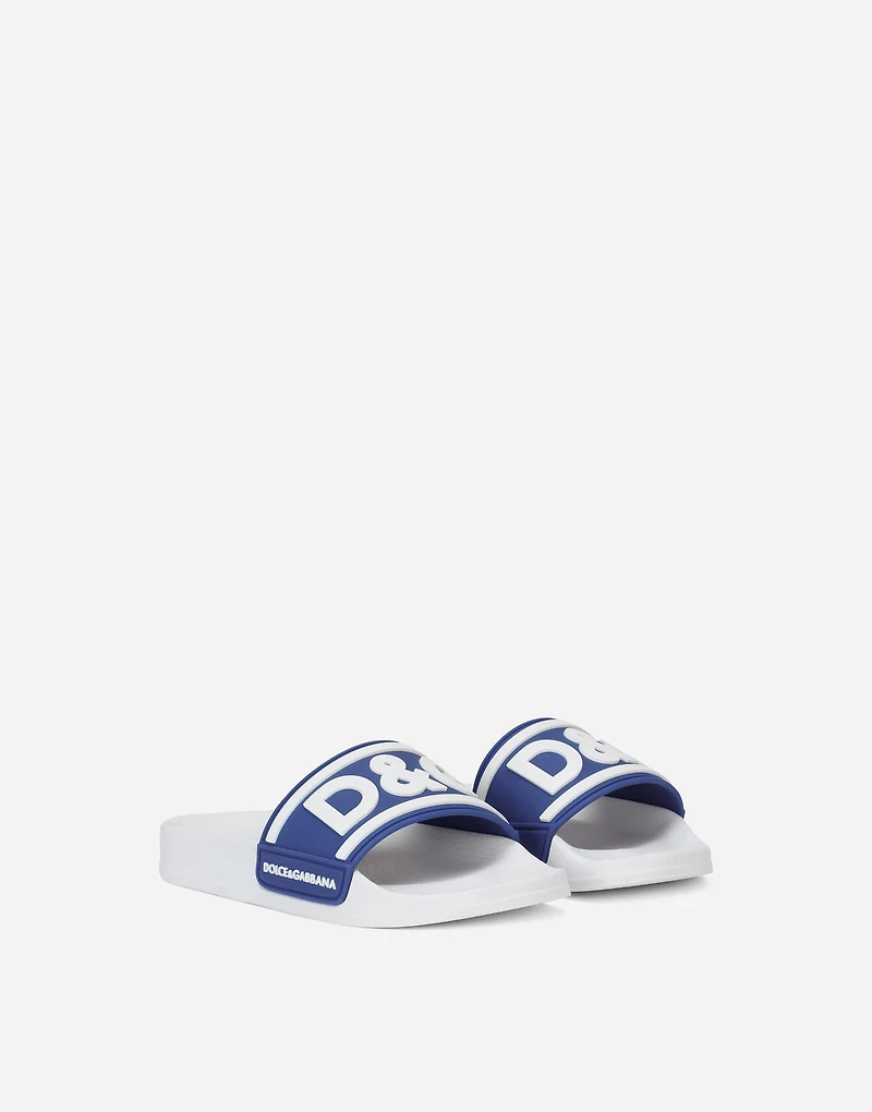 Rubber sliders with logo print