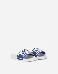 Rubber sliders with logo print