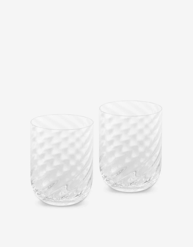 Set 2 Hand-Blown Murano Water Glasses