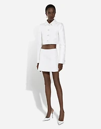 Quilted jacquard miniskirt with DG logo