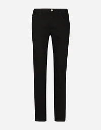 Black wash slim-fit stretch jeans