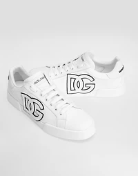 Portofino light strobel sneakers canvas and calfskin