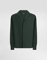 Long-sleeved linen shirt