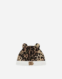 3-piece gift set in baby leopard-print jersey