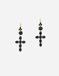 Sicily Earrings 18-carat yellow gold and black sapphires