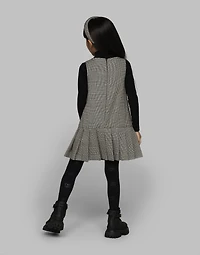 Wool glen plaid dress