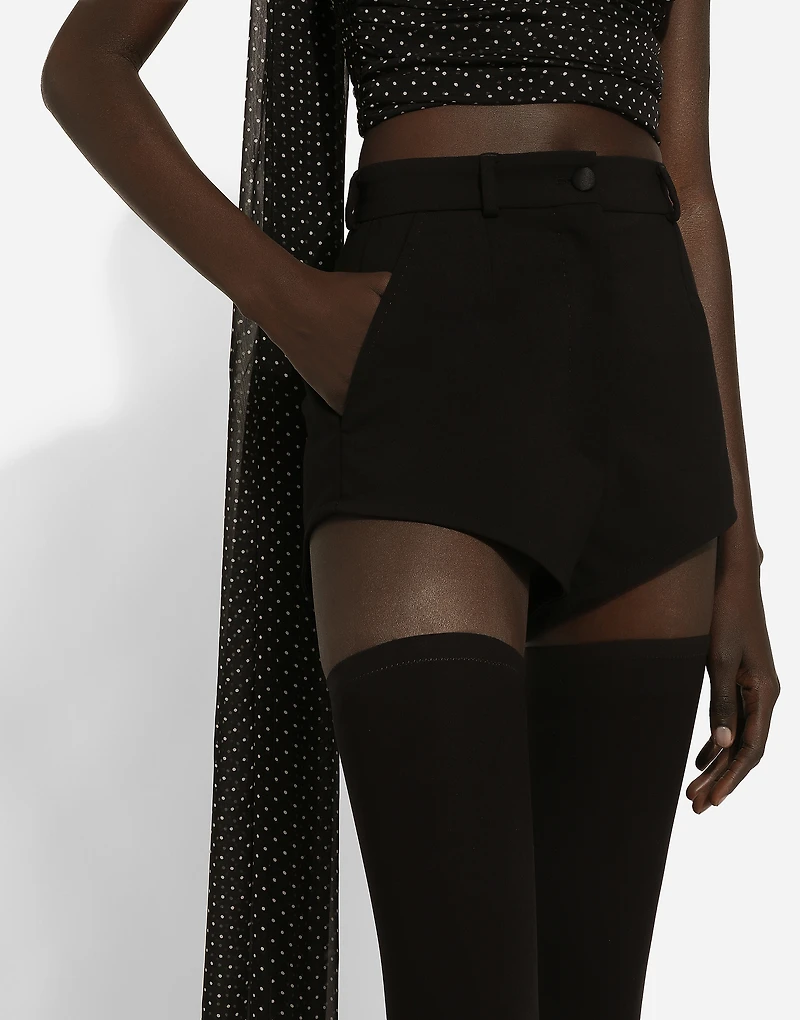 High-waisted wool panties
