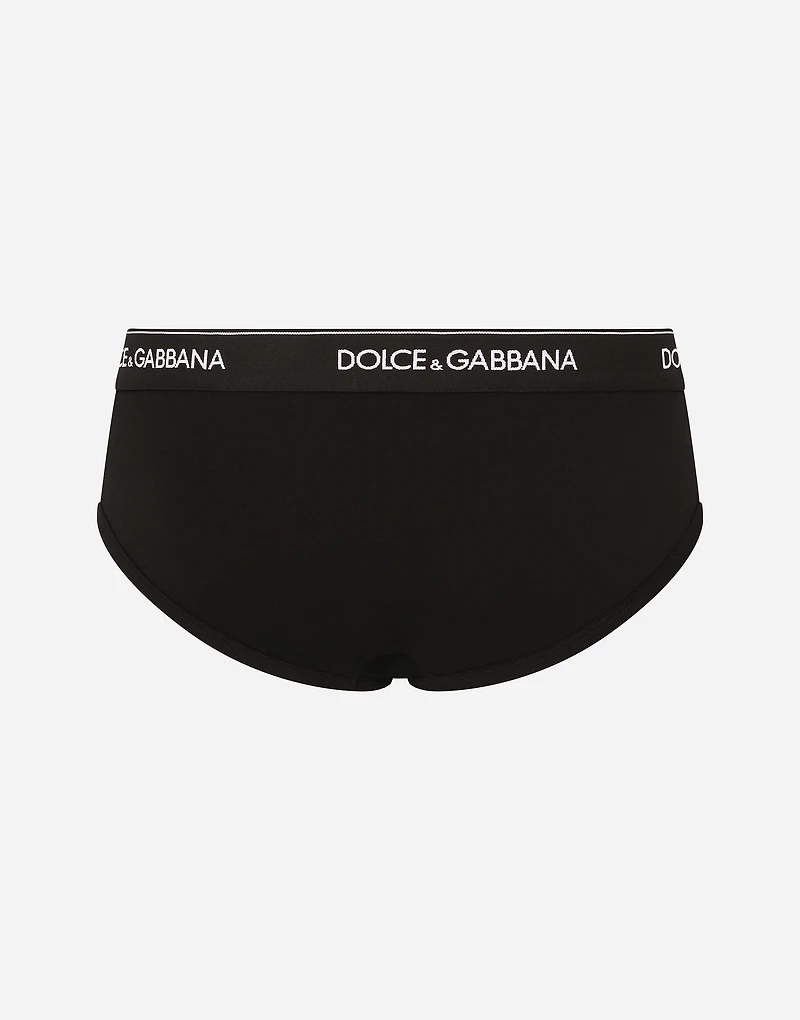 Stretch cotton mid-rise briefs two pack