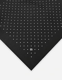 Silk jacquard pocket square with DG logo