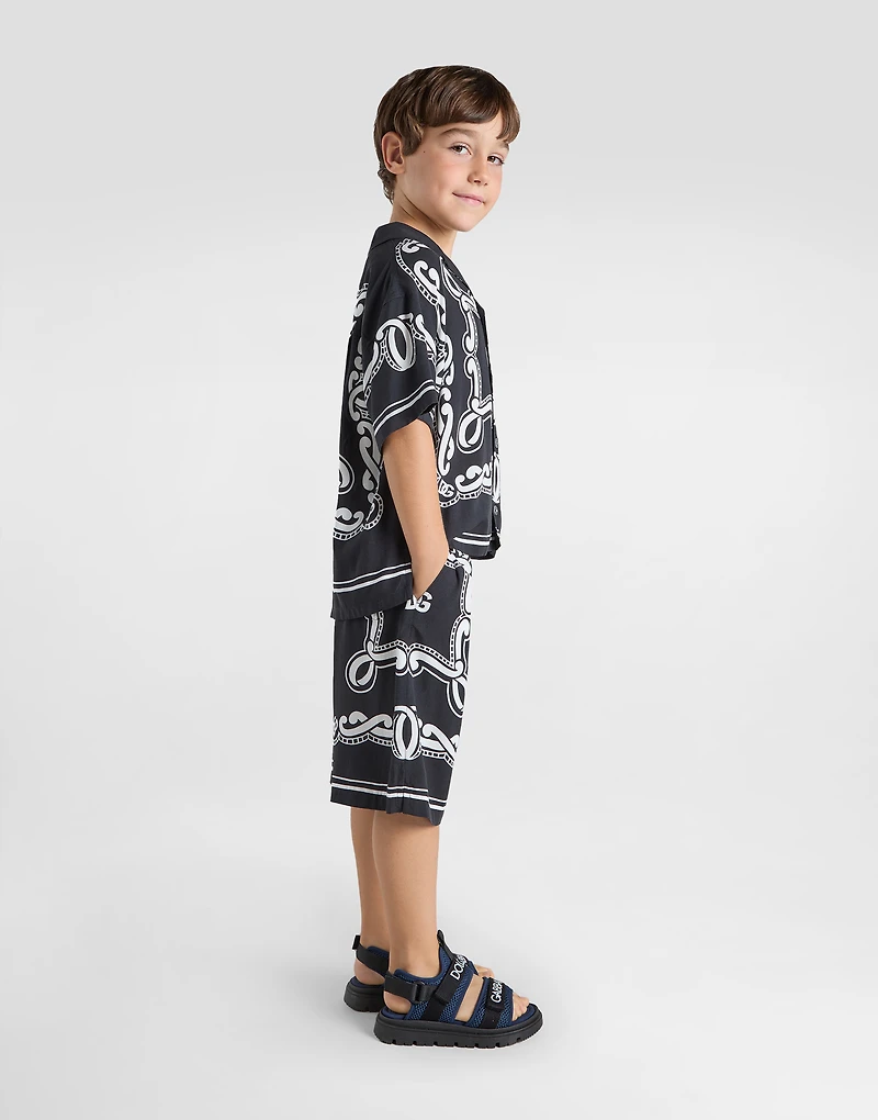 Bandanna-print batik shorts
