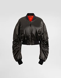 Oversized nylon canvas jacket