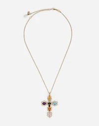 Rainbow Pendant 
 18-carat yellow gold and multicolored gems