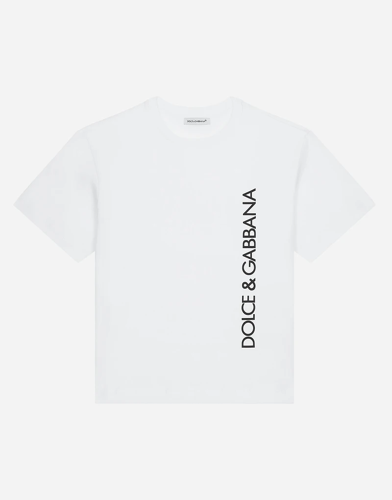 Short-sleeved logo-print jersey T-shirt