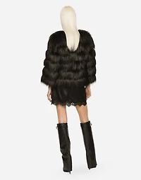 Faux fur jacket