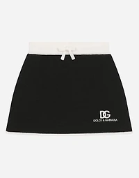 Short knit skirt with DG logo
