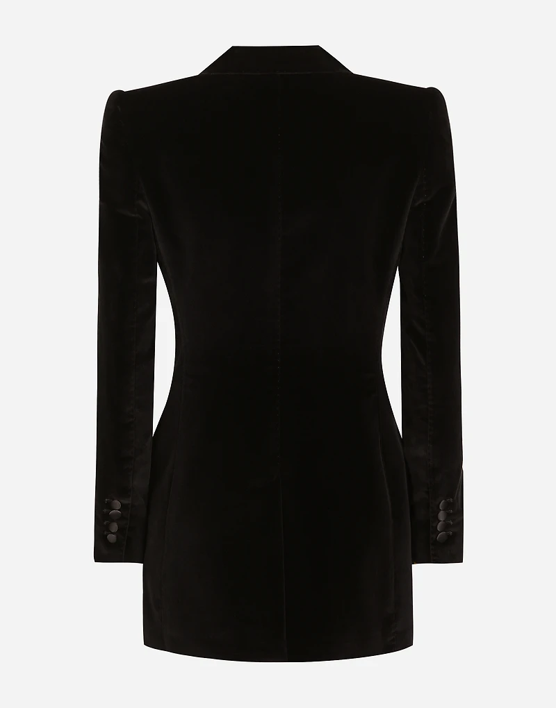 Single-breasted velvet Turlington tuxedo jacket