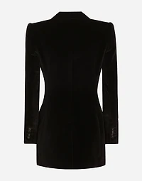 Single-breasted velvet Turlington tuxedo jacket