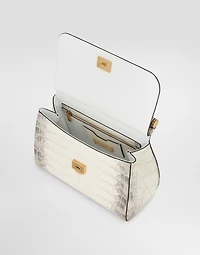 Large Sicily handbag in himalayan crocodile leather