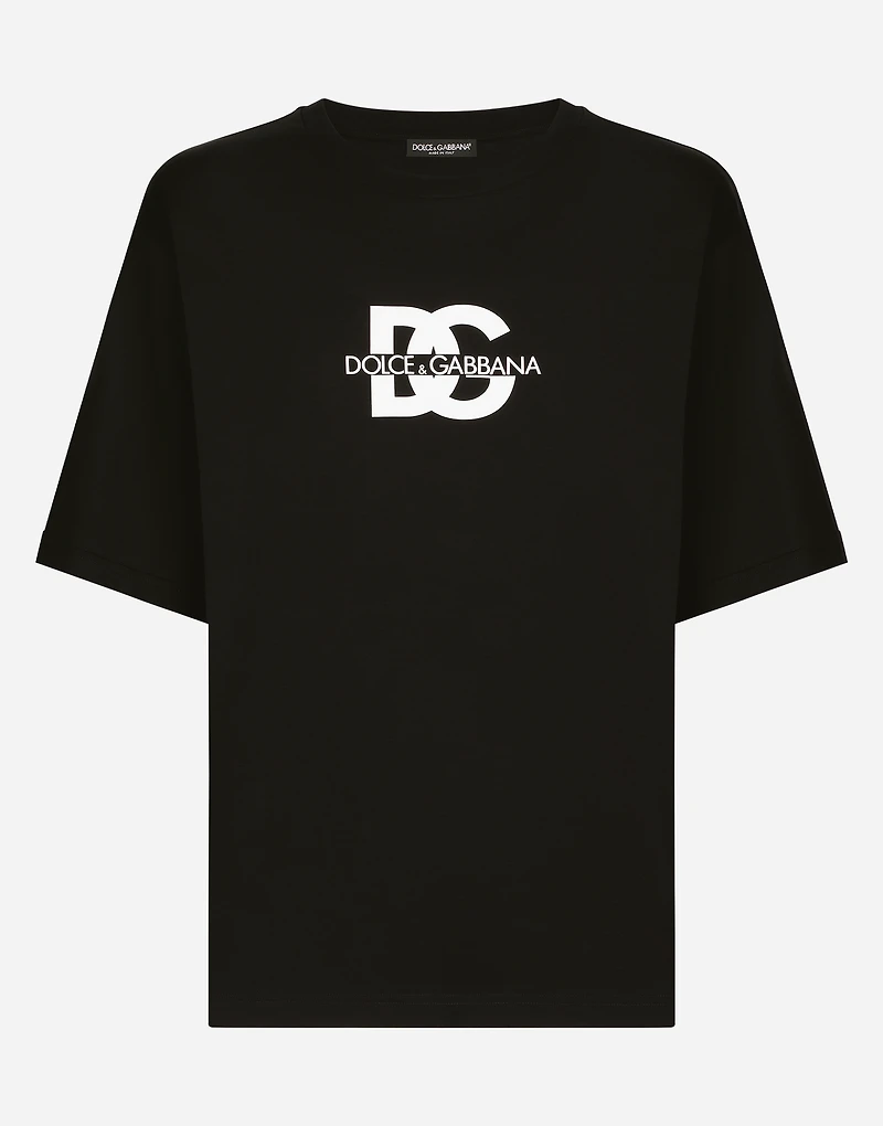Short-sleeved T-shirt with DG logo print