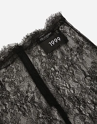 Chantilly lace midi skirt