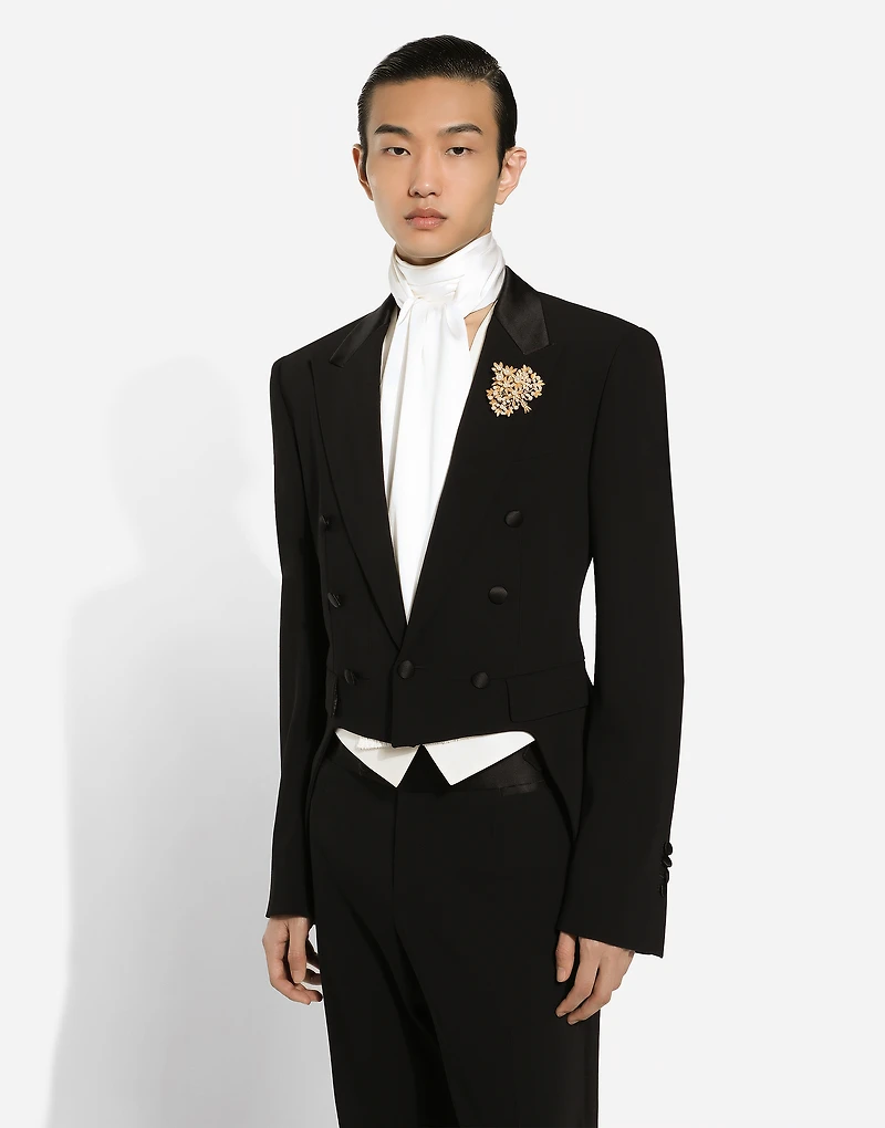 Single-breasted tuxedo suit