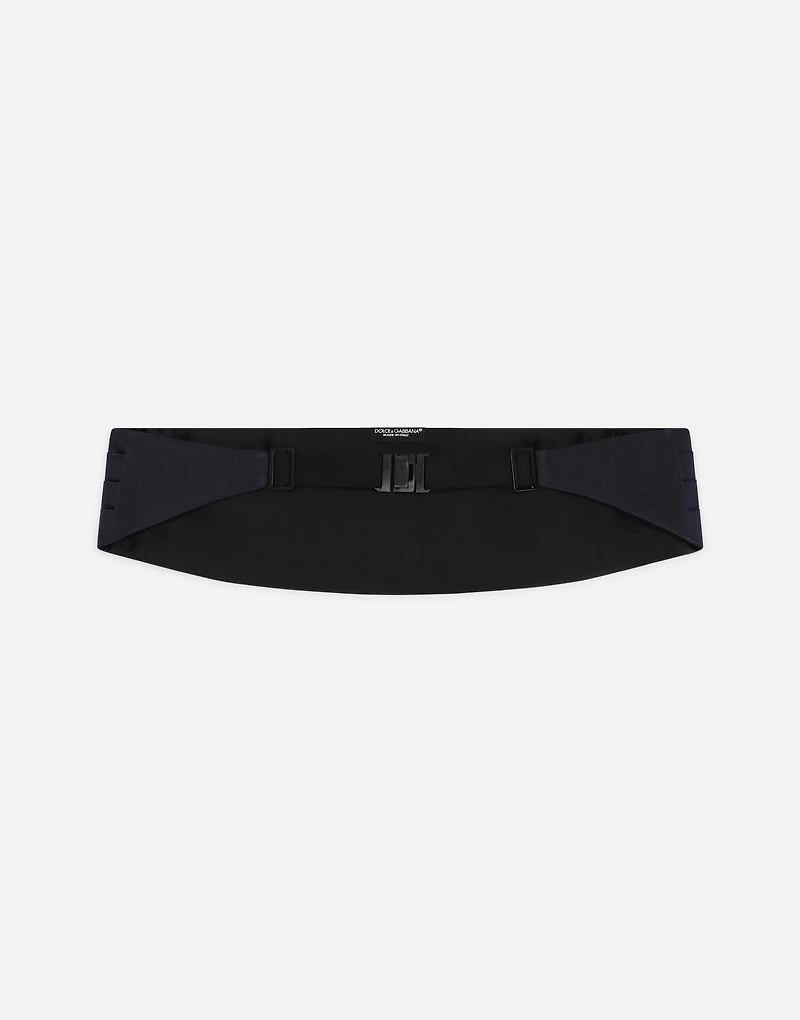 Silk satin cummerbund