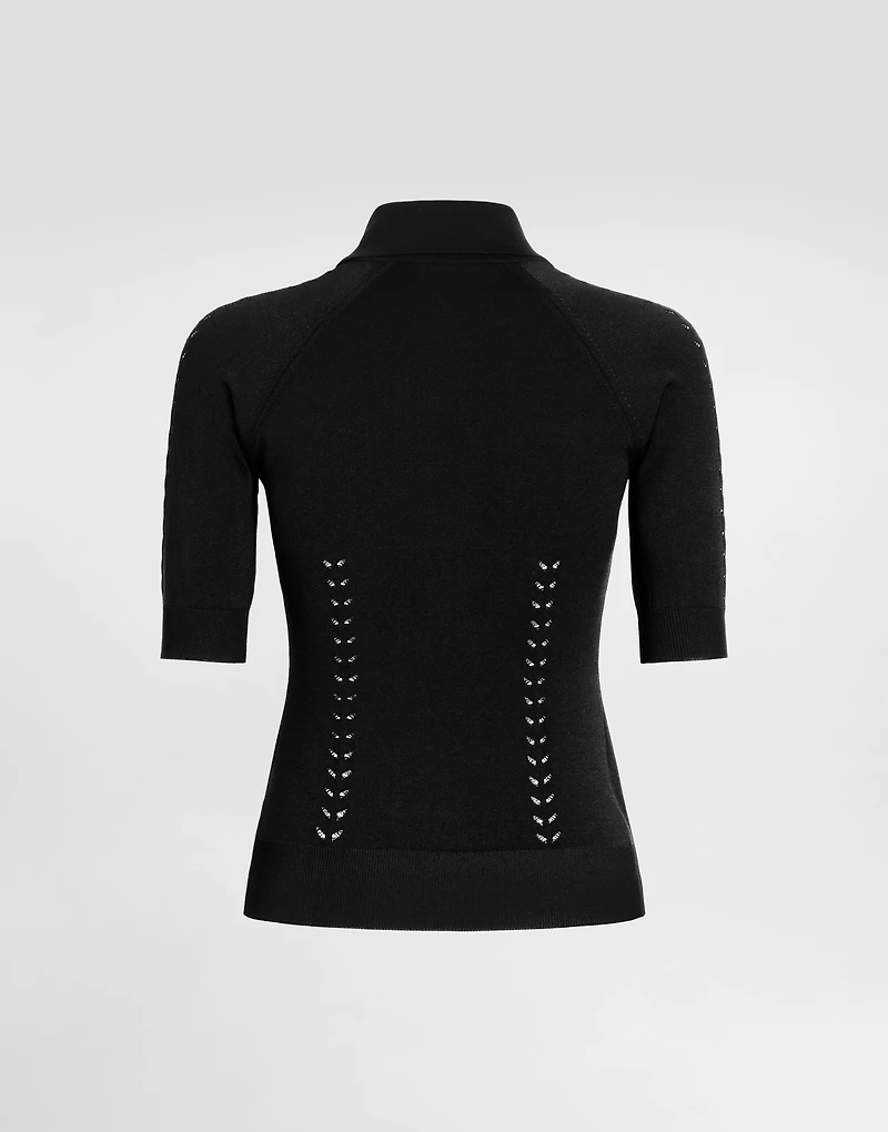 Viscose polo-shirt