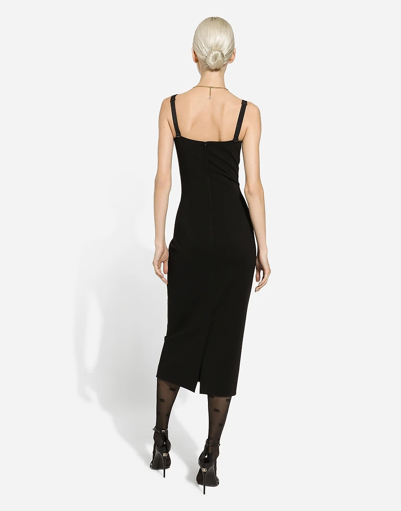 Jersey Milano rib sheath dress