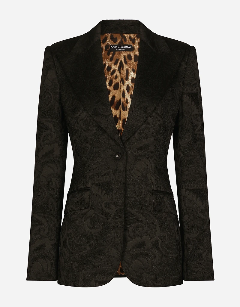 Floral jacquard Turlington blazer