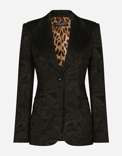 Floral jacquard Turlington blazer