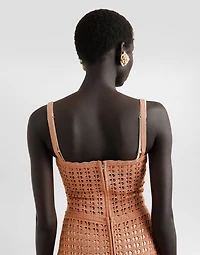 Viscose  bustier tank top