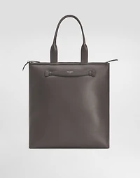 Calfskin nappa leather shopper