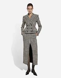 Macro-houndstooth Dolce jacket