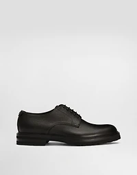 Grainy calfskin Derby shoes