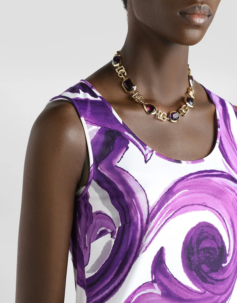 Majolica-print top