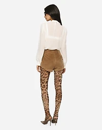 Georgette blouse with ruches