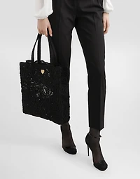 Medium cordonetto lace Beatrice shopper