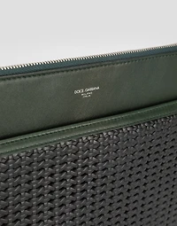 Plongé woven calfskin necessaire