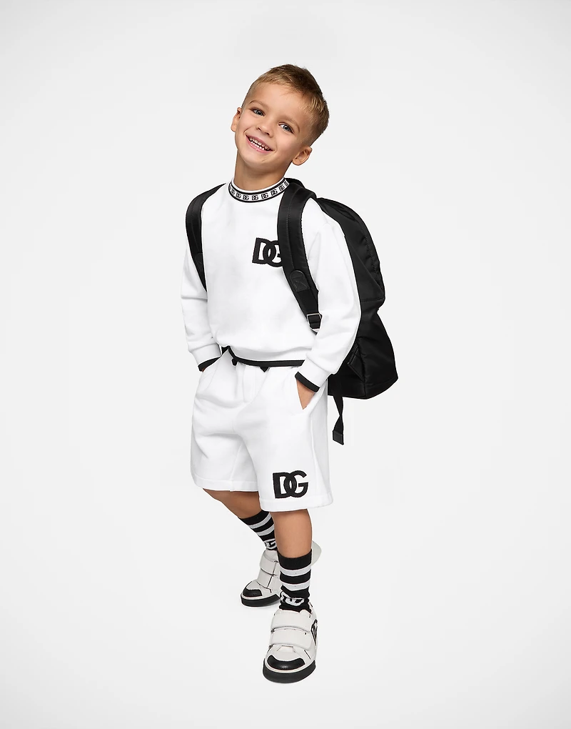 Nylon backpack with Dolce&Gabbana Milano print