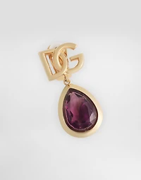 Logo clip earrings