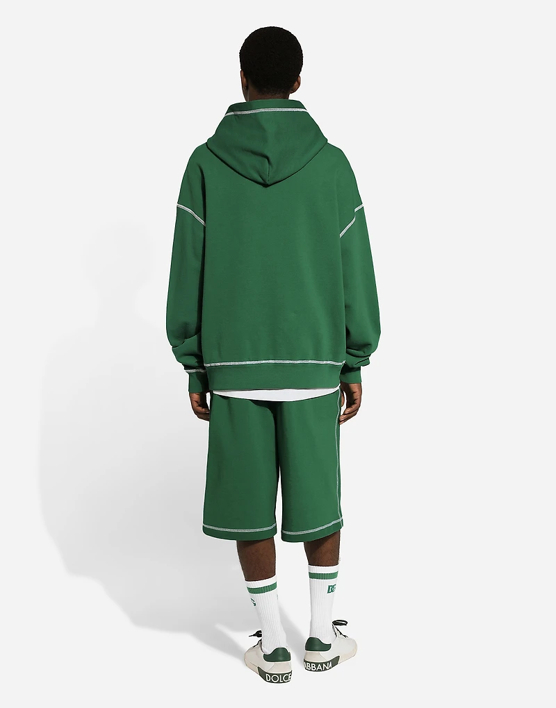 Jogging shorts with embroidered logo