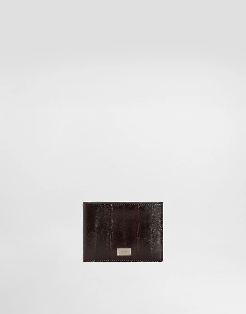 Eel leather wallet