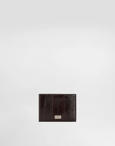 Eel leather wallet