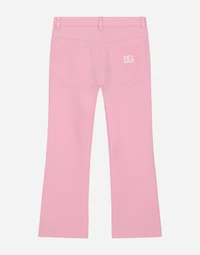 Flared cady pants with DG logo