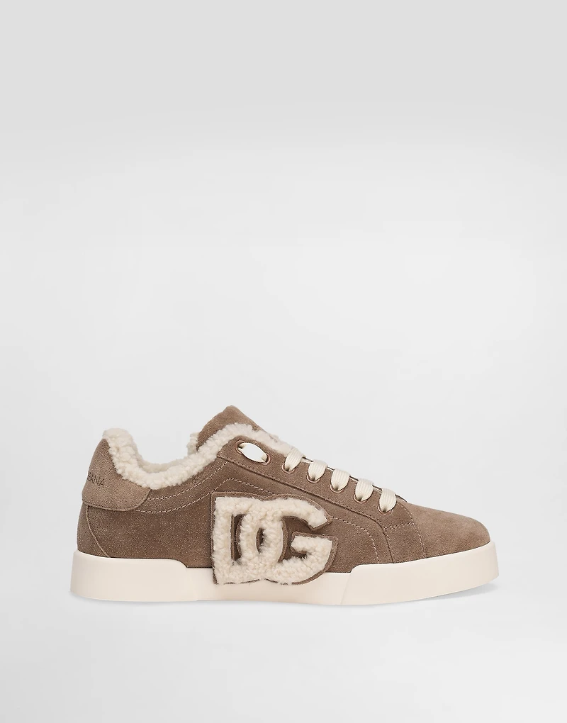 Portofino light sneakers calfskin and sheepskin