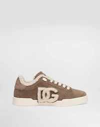 Portofino light sneakers calfskin and sheepskin